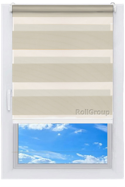 

Ролета тканевая Roll Group День-ночь 70х165 Желтый 213