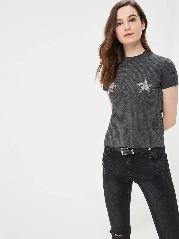 

Женский топ Jennyfer  серый 3665076664874, Женский топ Jennyfer XS серый 3665076664874