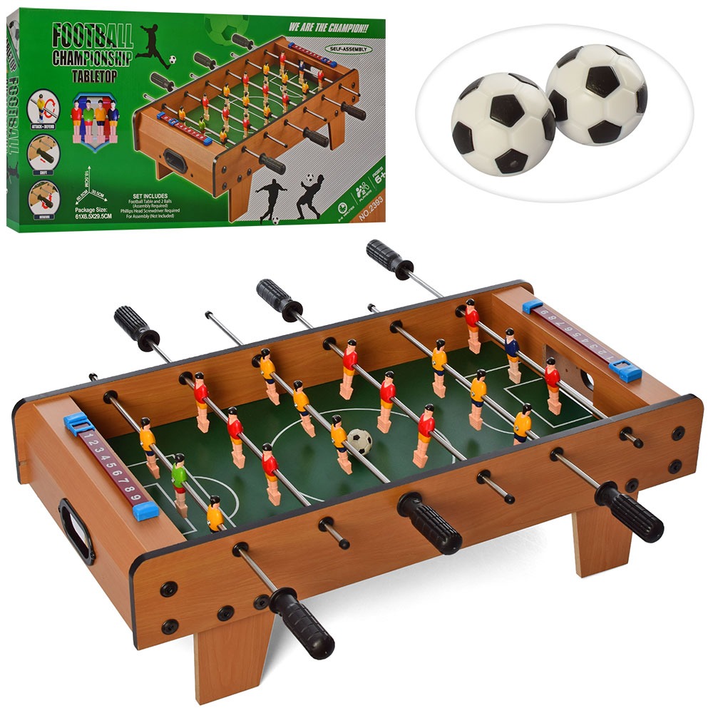 

Игра настольный футбол на штангах Metr+, деревянный, 60х30х18 см (2393)