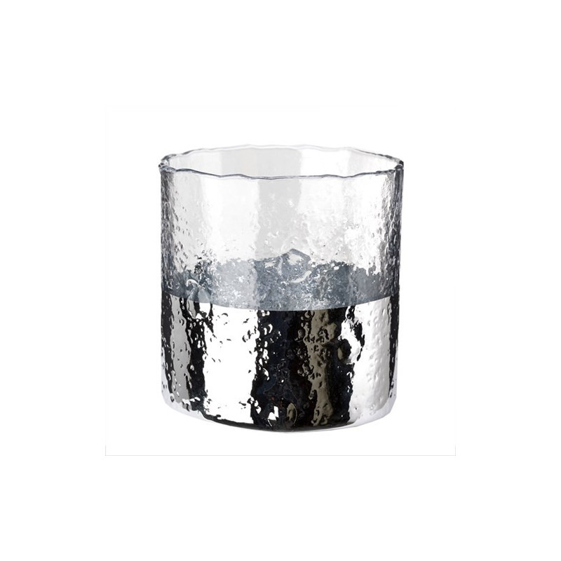 

Подсвечник Hurricane Ripple серебристый 10,5х11см, Pols potten