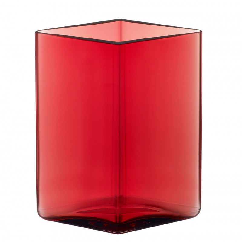 

Ваза стеклянная красная 11,5х14см Ruutu, Iittala