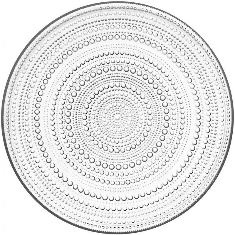 

Тарелка стеклянная прозрачная 31,5см Kastehelmi, Iittala