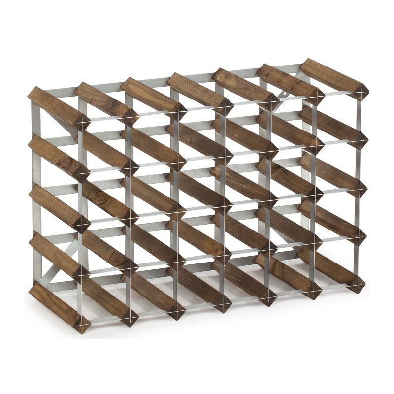 

Стеллаж на 30 бутылок вина темный дуб, Wine Rack