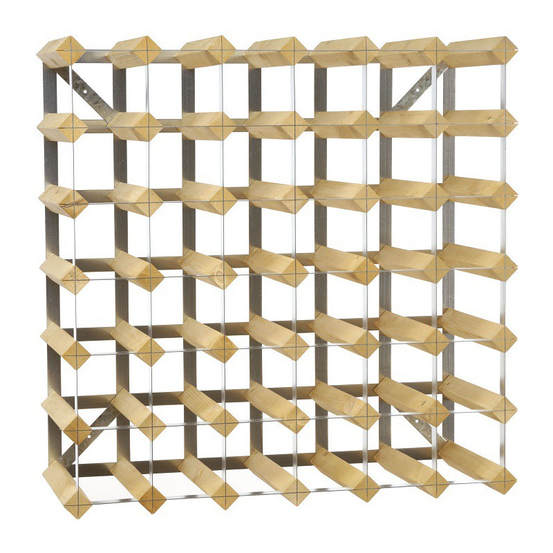 

Стеллаж на 42 бутылки вина светлый дуб, Wine Rack