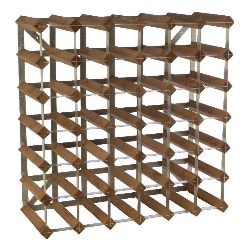

Стеллаж на 42 бутылки вина темный дуб, Wine Rack