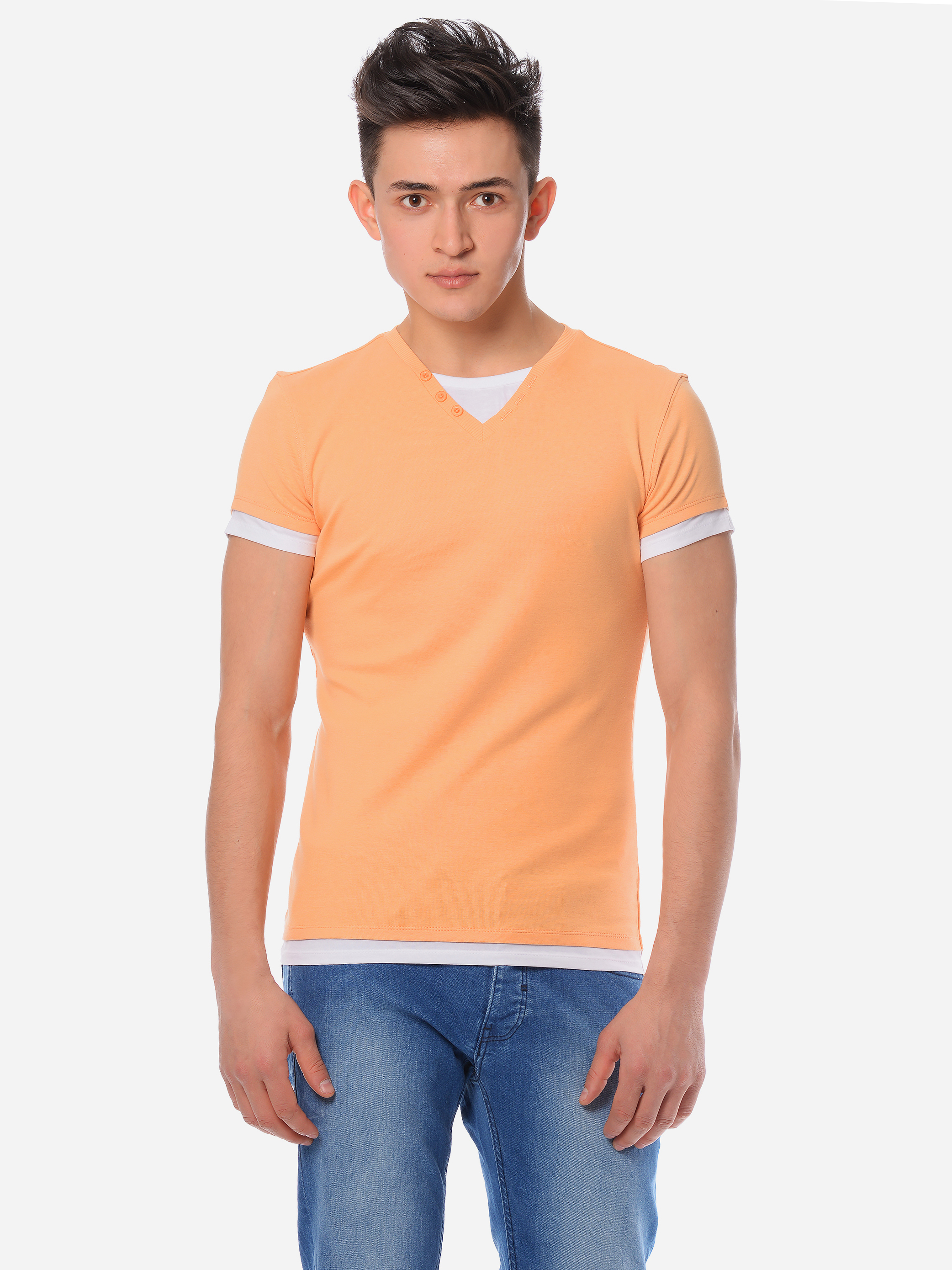 

Футболка Piazza Italia 69351 M Orange