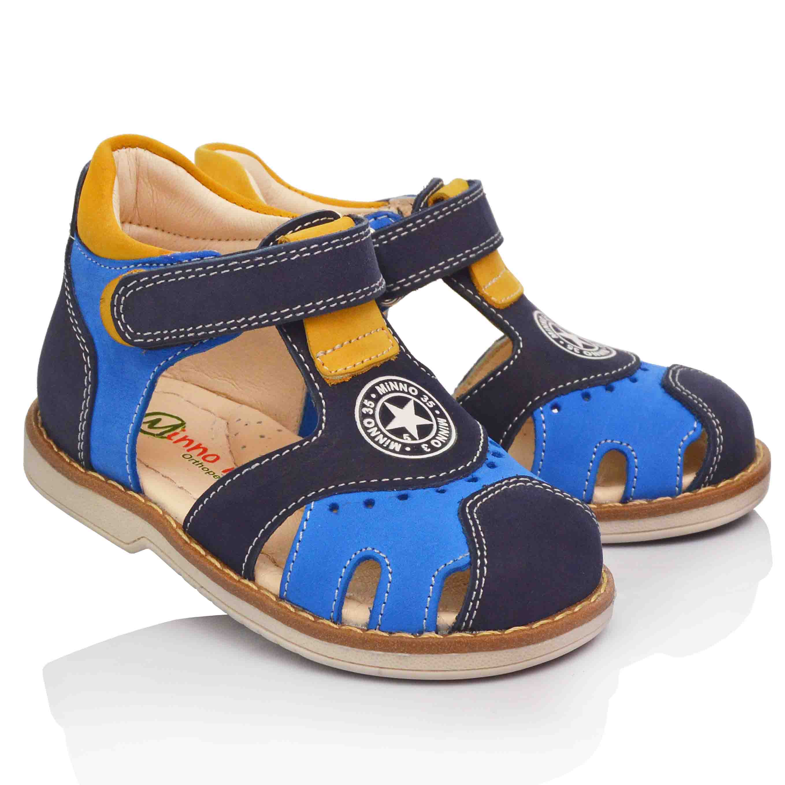 

Сандалии для мальчиков Minno Kids 21 13,6см Синие