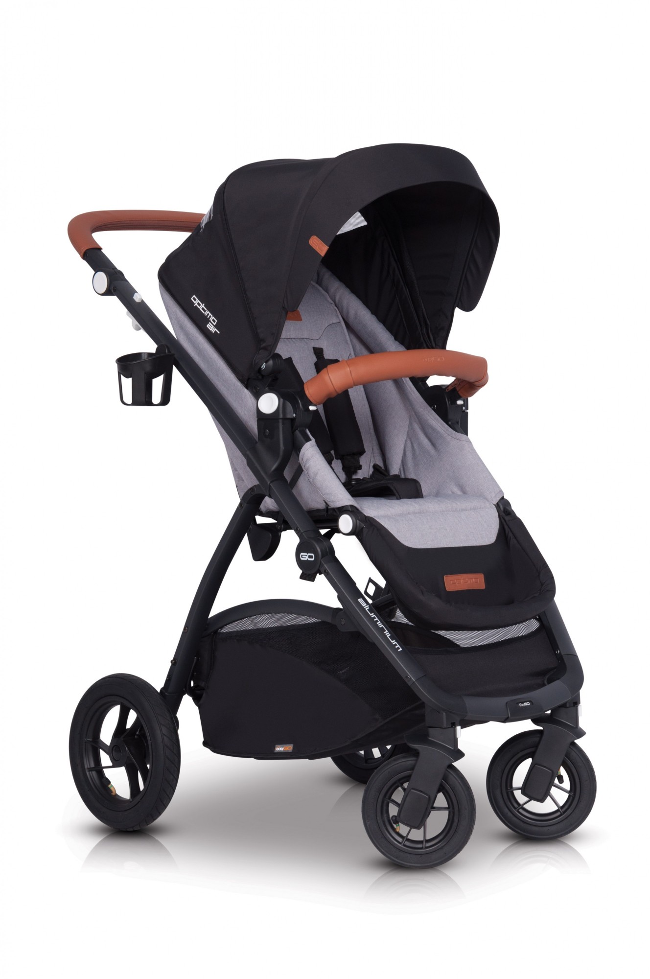 

Детская прогулочная коляска EasyGo Optimo Air Grey Fox