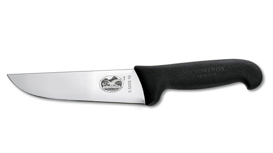 

Кухонный нож Fibrox Butcher 16см с черн. ручкой (Vx55203.16)