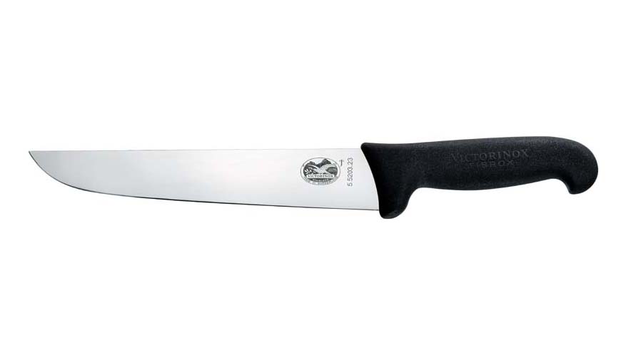 

Кухонный нож Fibrox Butcher 23см с черн. ручкой (Vx55203.23)