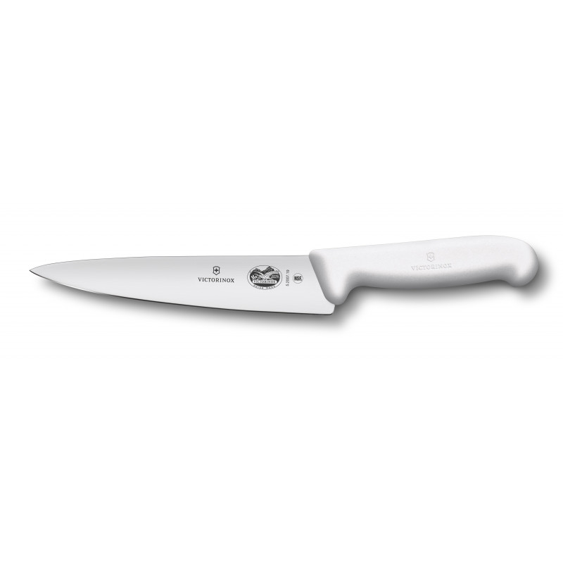 

Кухонный нож Fibrox Carving 19см с бел. ручкой (Vx52007.19)