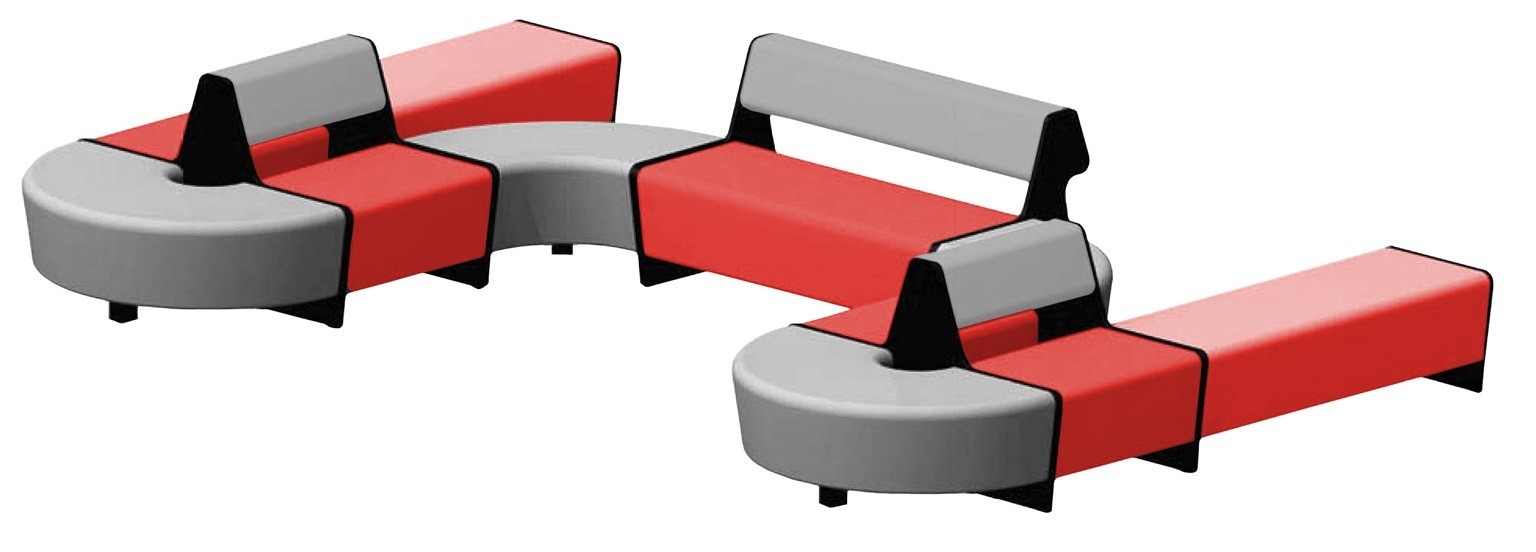 

Модульный Диван Quant Двойной Односторонний + Двойной 2шт + Одинарный Двусторонний 2шт + Пуф Внутренний 2шт + Пуф Внешний 2шт Boom 10-16 Красно-серый
