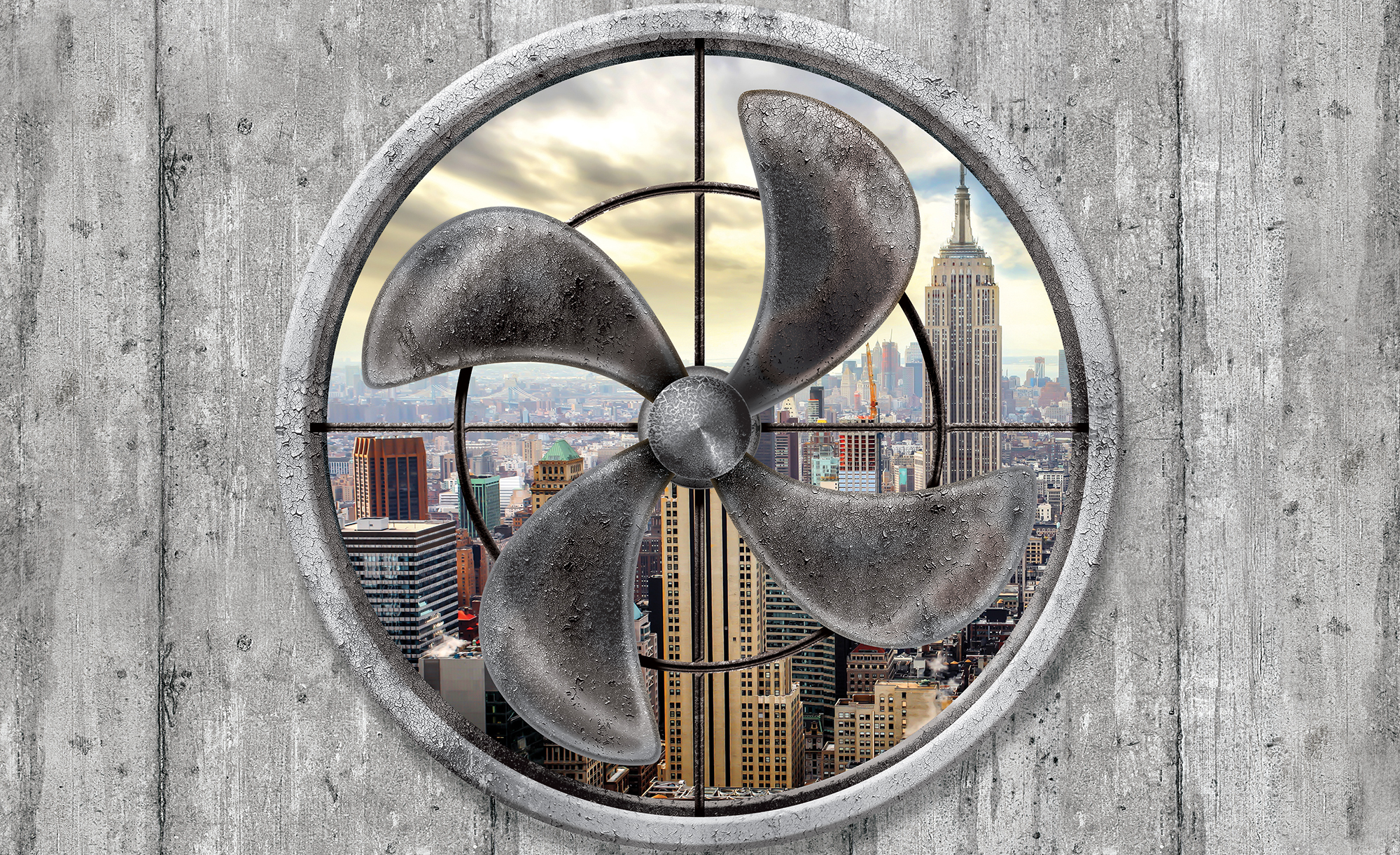 

Фотообои флизелиновые DecoArt 3D Вентилятор 254 x 184 см 2 сегмента (3094-V4)