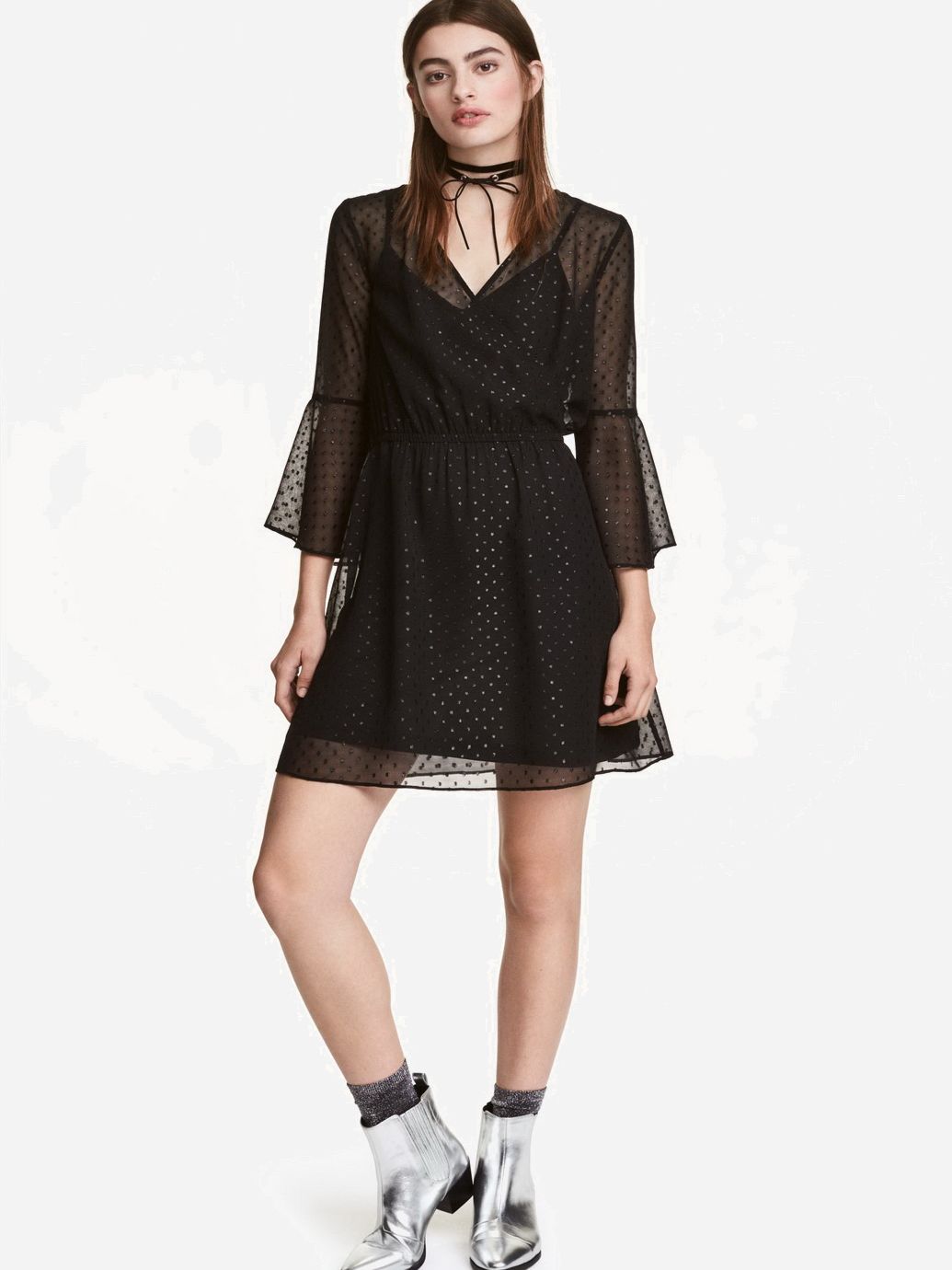 

Платье H&M 0460777-4 36 Черное (СА2000001622018)