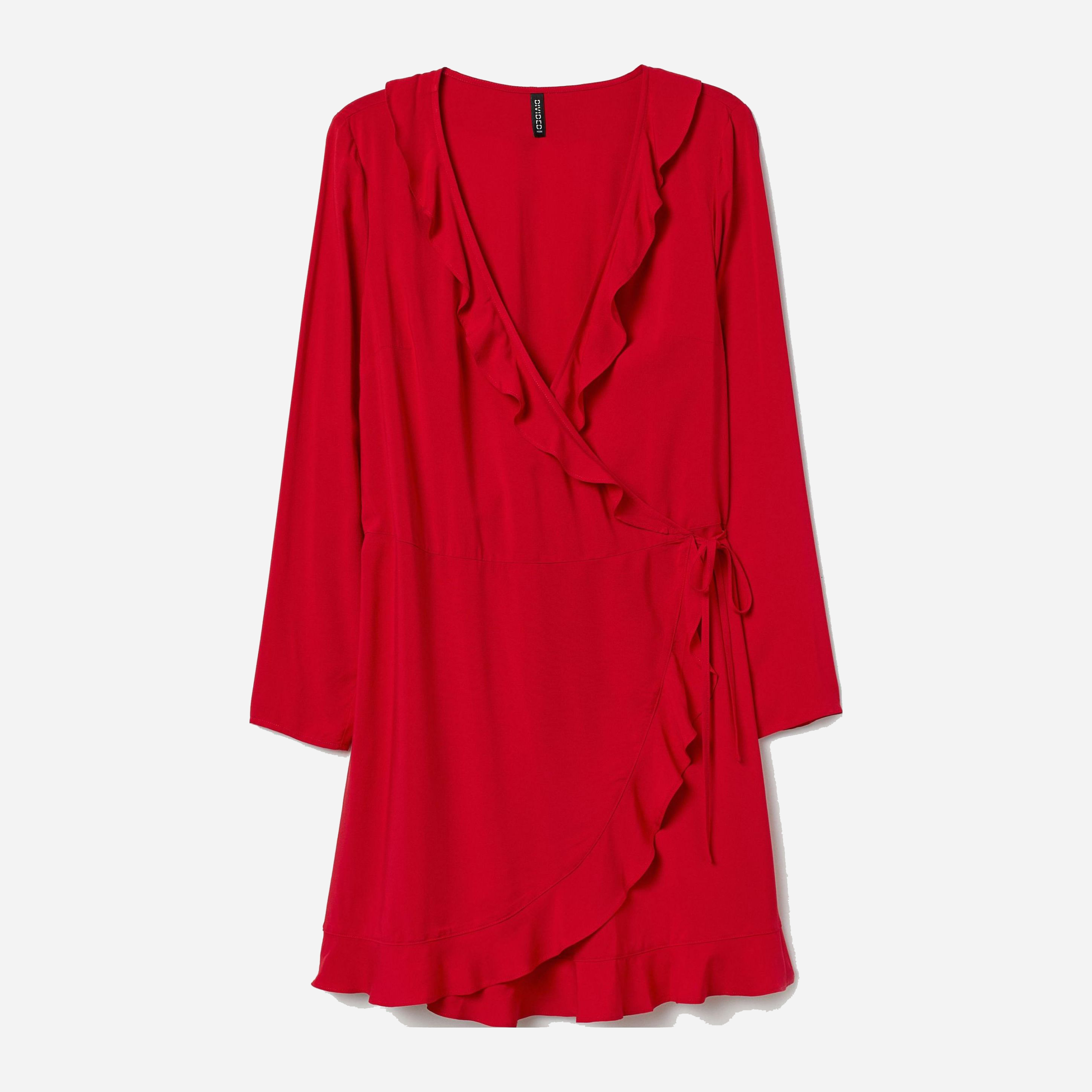 

Платье H&M 0727917-9 52 Красное (СА2000001594254)