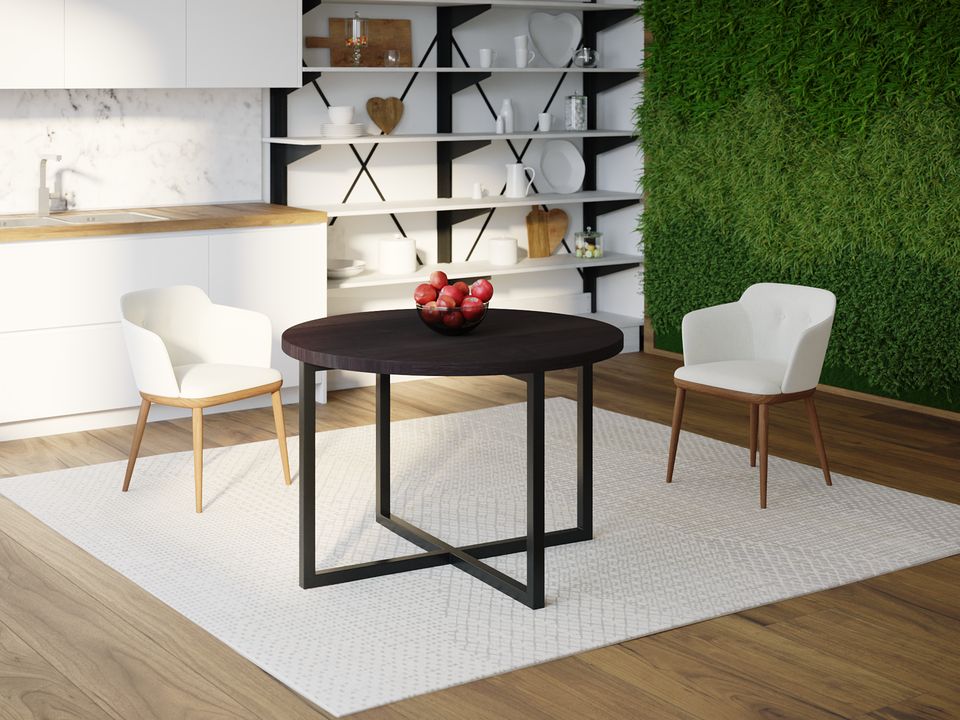 

Обеденный стол HYGGE HG117 Сількеборг Круглый 90 х 90 х 75 см ДСП Дуб Венге