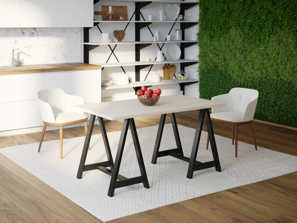 

Обеденный стол HYGGE HG134 Свендборг 150 х 80 х 75 см ДСП Дуб Белый