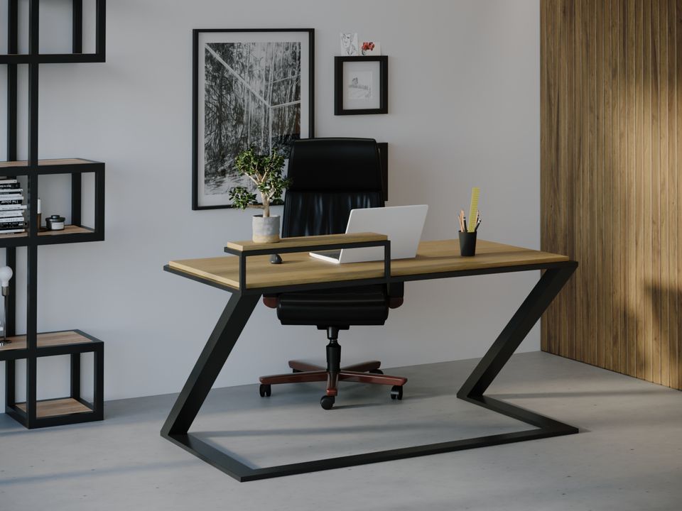 

Компьютерный стол HYGGE HG154 Фредеріксунн 150 х 80 х 75 см ДСП Дуб Светлый