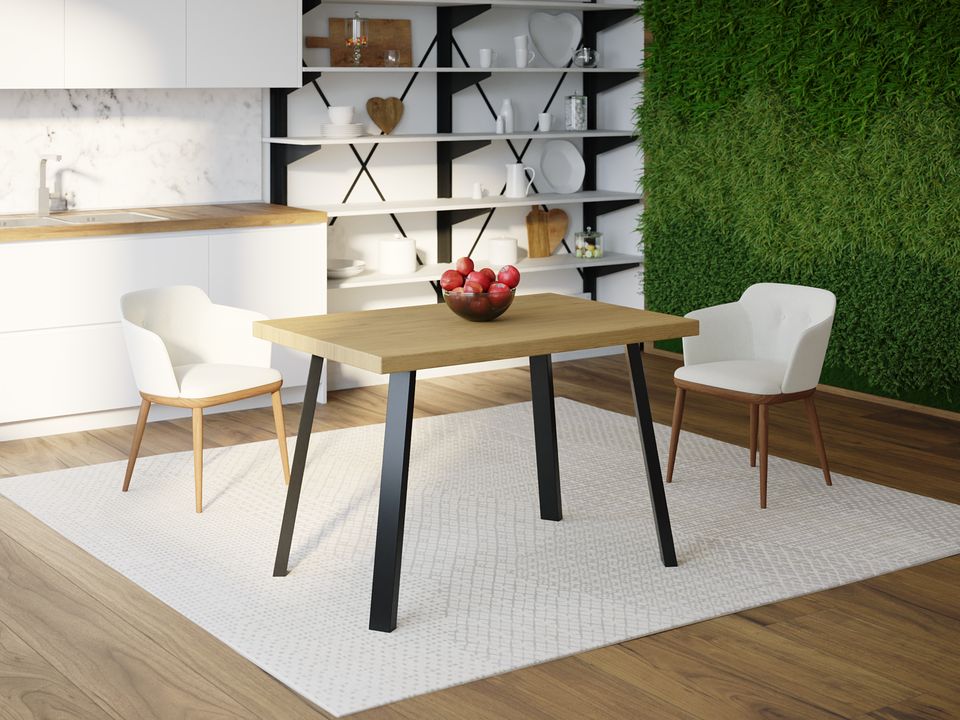

Обеденный стол HYGGE HG151 Нуук 120 х 80 х 75 см ДСП Дуб Светлый