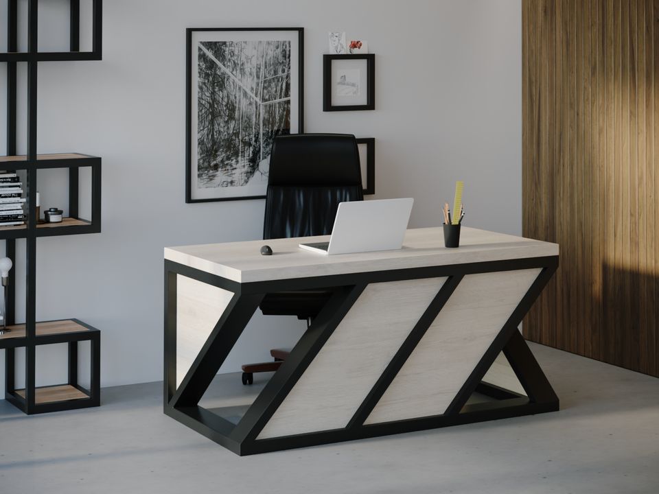

Компьютерный стол HYGGE HG102 Оденсе 135 х 80 х 75 см ДСП Дуб Белый