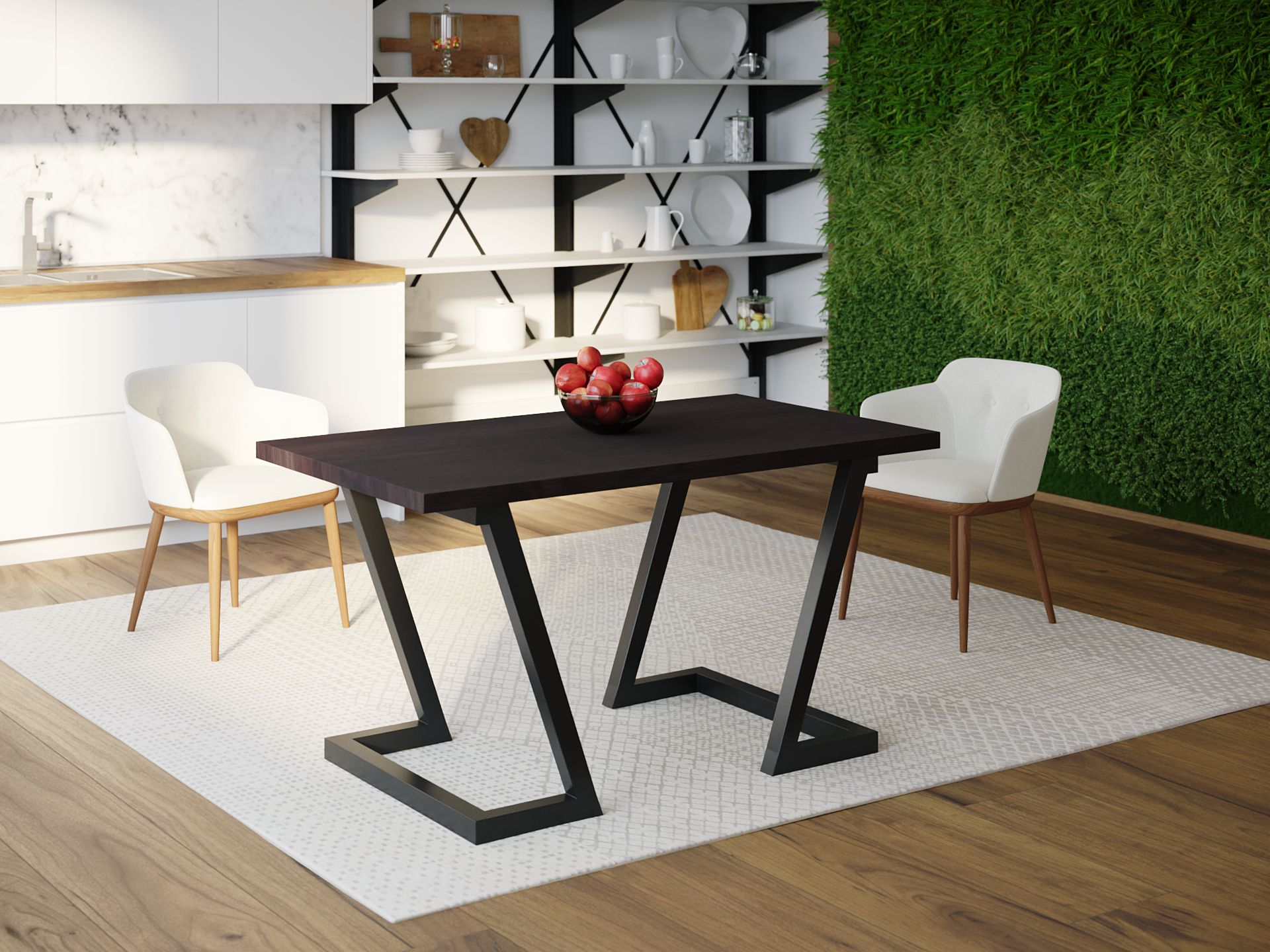 

Обеденный стол HYGGE HG040 Скальт 120 х 80 х 75 см ДСП Дуб Венге