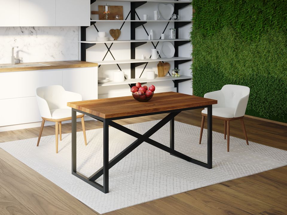 

Обеденный стол HYGGE HG158 Грена 135 х 80 х 75 см ДСП Дуб Ореховый