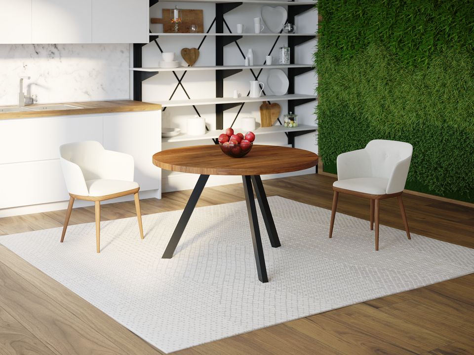 

Обеденный стол HYGGE HG121 Фредерісія Круглый 90 х 90 х 75 см ДСП Дуб Ореховый