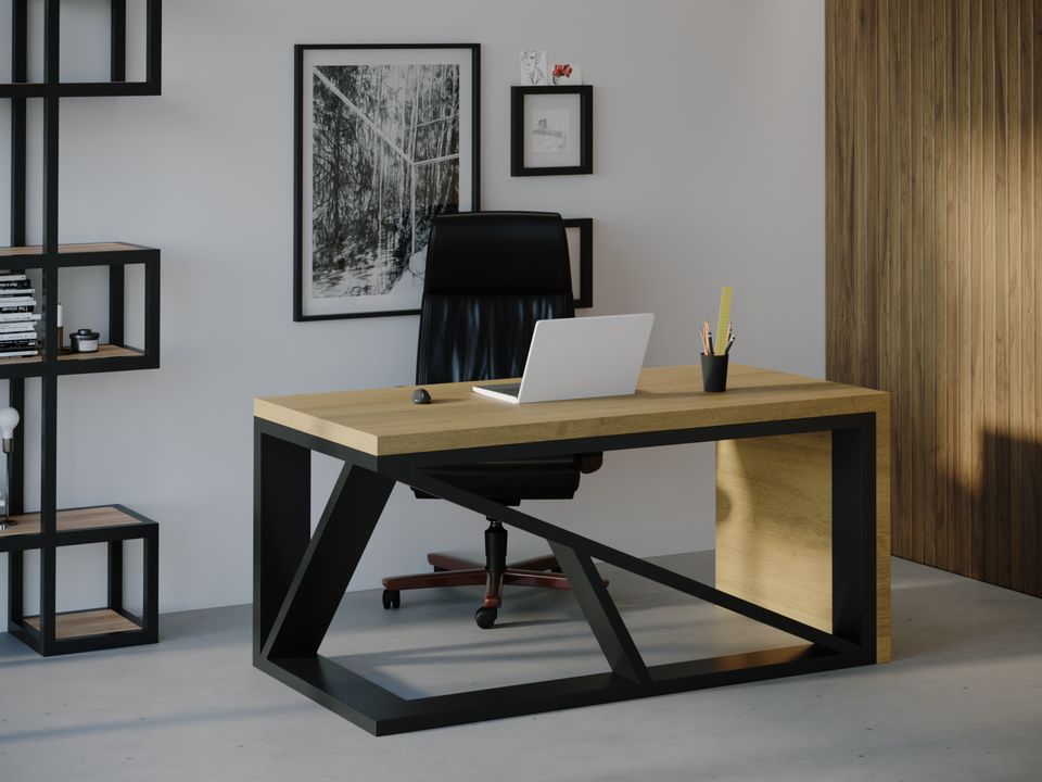 

Компьютерный стол HYGGE HG116 Гельсінгер 135 х 80 х 75 см ДСП Дуб Светлый