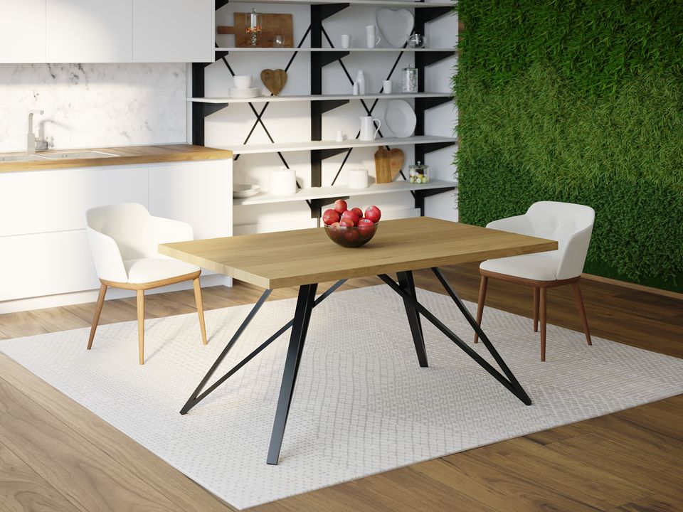 

Обеденный стол HYGGE HG139 Ньорресундбі 150 х 80 х 75 см ДСП Дуб Светлый