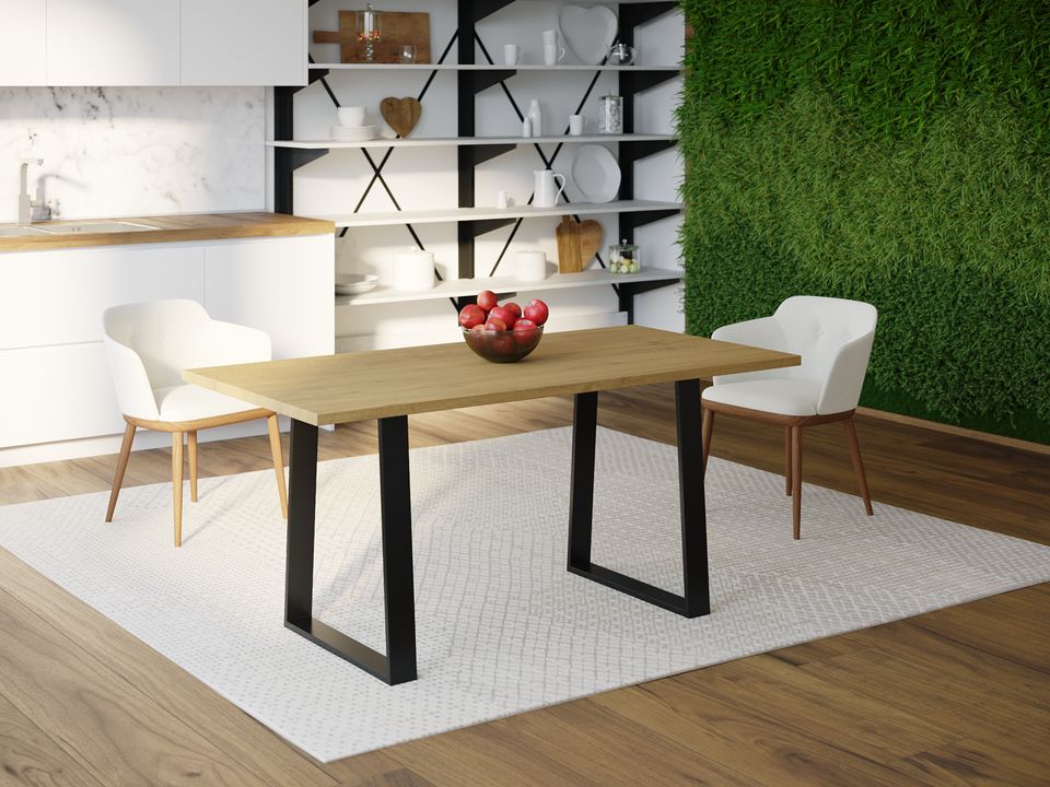 

Обеденный стол HYGGE HG173 Хаслев 150 х 80 х 75 см ДСП Дуб Светлый
