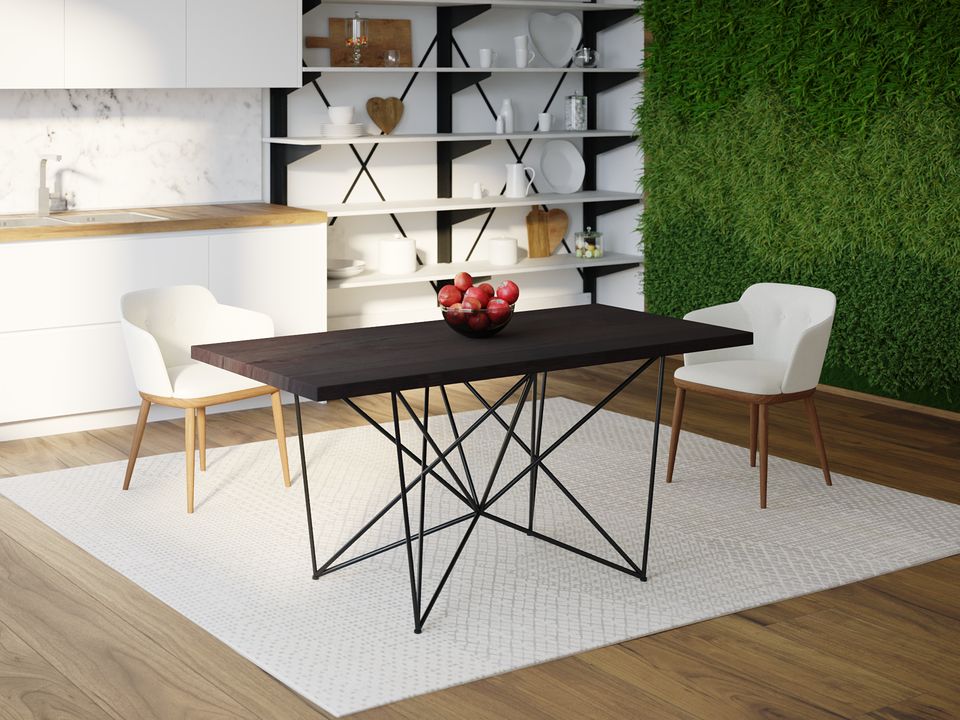 

Обеденный стол HYGGE HG159 Корсер 135 х 80 х 75 см ДСП Дуб Венге
