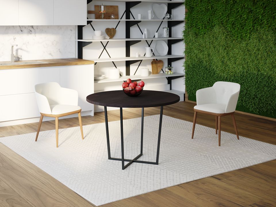 

Обеденный стол HYGGE HG142 Ольстікке Круглый 90 х 90 х 75 см ДСП Дуб Венге
