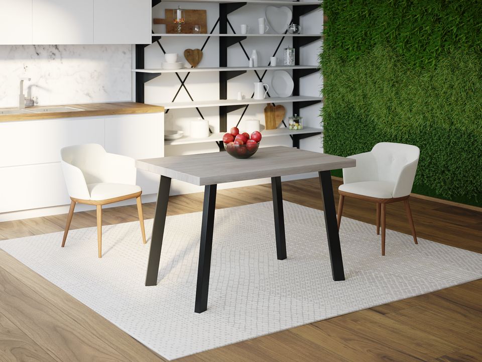 

Обеденный стол HYGGE HG105 Гентофте 120 х 80 х 75 см ДСП Дуб Серый
