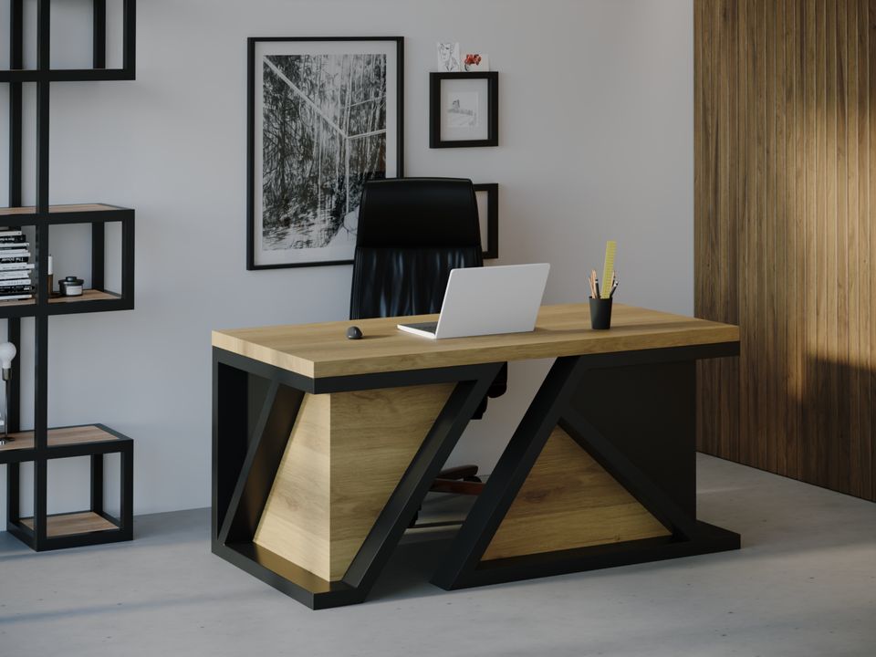 

Компьютерный стол HYGGE HG140 Рінгстед 135 х 80 х 75 см ДСП Дуб Светлый