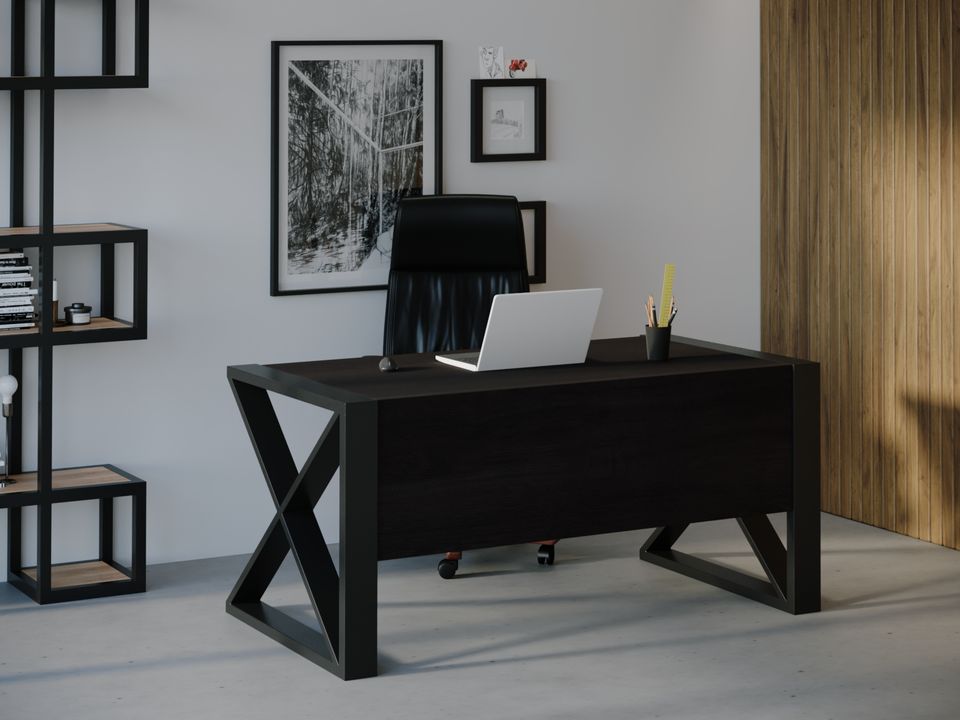 

Компьютерный стол HYGGE HG124 Кьоге 135 х 80 х 75 см ДСП Дуб Венге
