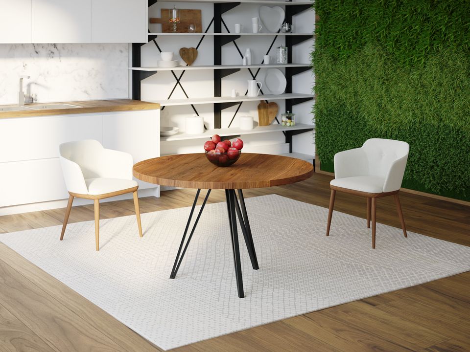 

Обеденный стол HYGGE HG130 Альбертслунд Круглый 100 х 100 х 75 см ДСП Дуб Ореховый