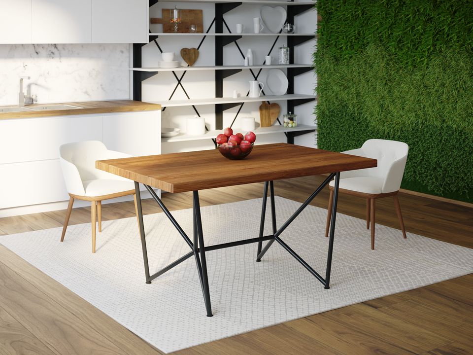 

Обеденный стол HYGGE HG160 Варде 135 х 80 х 75 см ДСП Дуб Ореховый