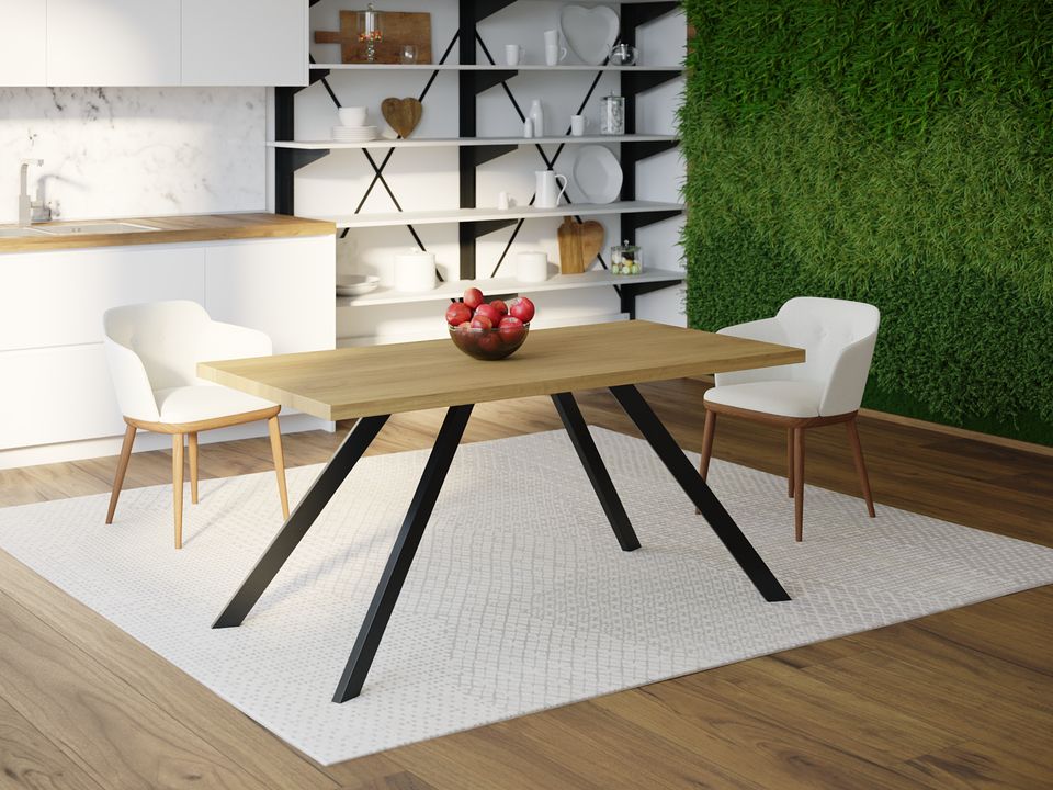 

Обеденный стол HYGGE HG168 Драгер 150 х 80 х 75 см ДСП Дуб Светлый