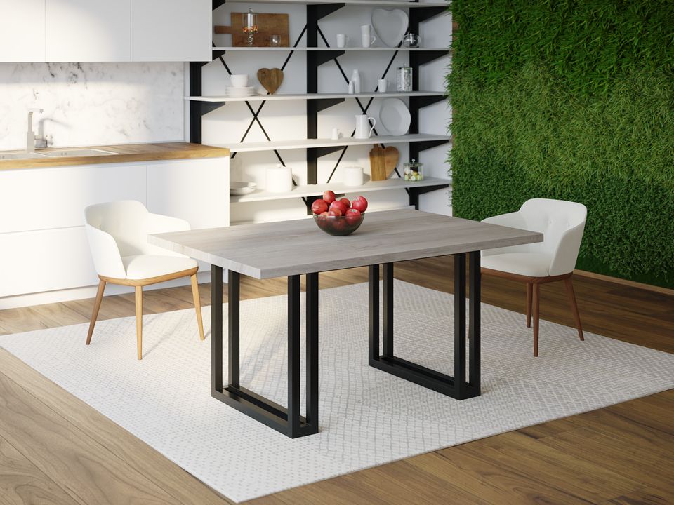 

Обеденный стол HYGGE HG148 Нюборг 150 х 80 х 75 см ДСП Дуб Серый