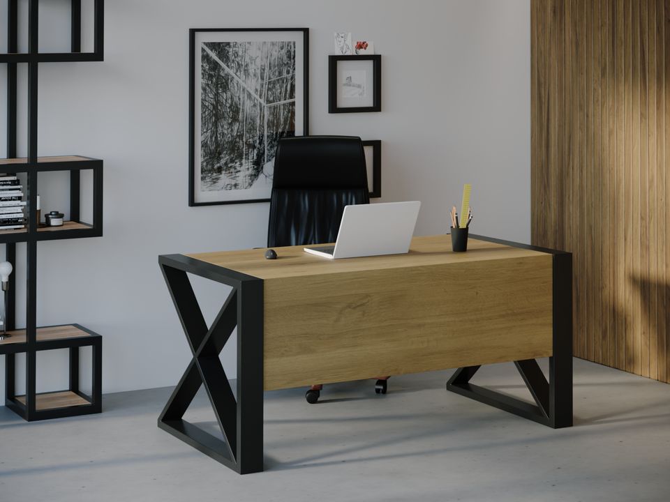 

Компьютерный стол HYGGE HG124 Кьоге 120 х 80 х 75 см ДСП Дуб Светлый