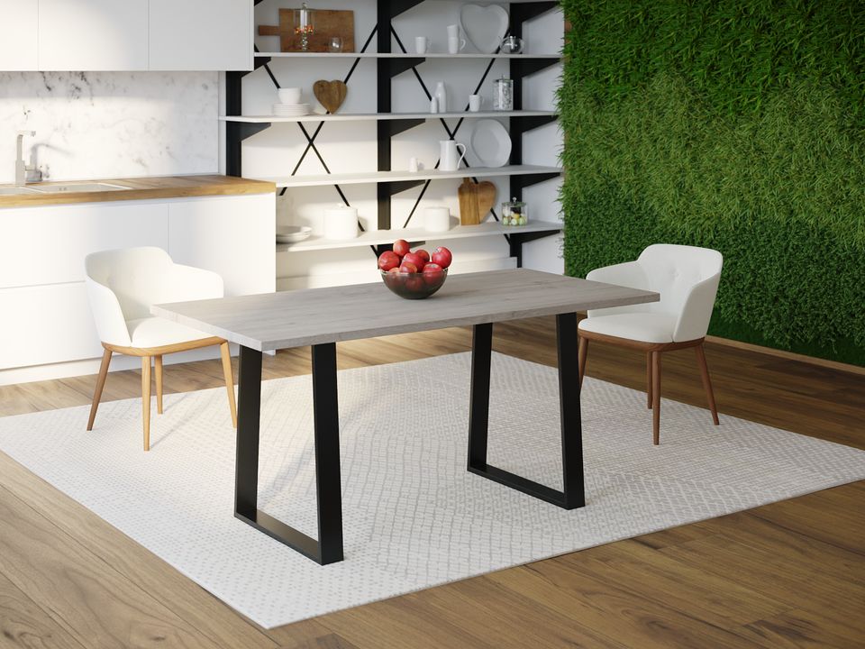 

Обеденный стол HYGGE HG173 Хаслев 150 х 80 х 75 см ДСП Дуб Серый