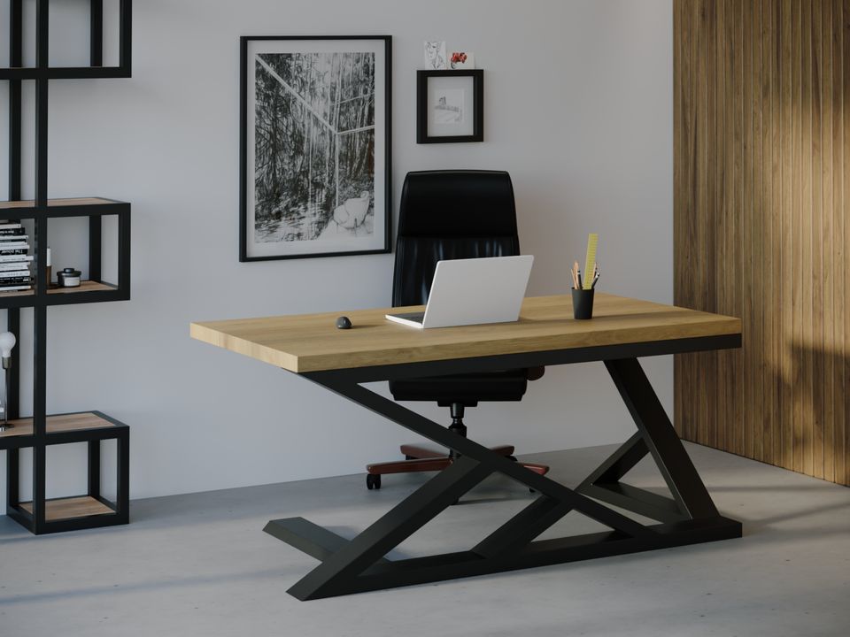 

Компьютерный стол HYGGE HG145 Сморумнедре 135 х 80 х 75 см ДСП Дуб Светлый