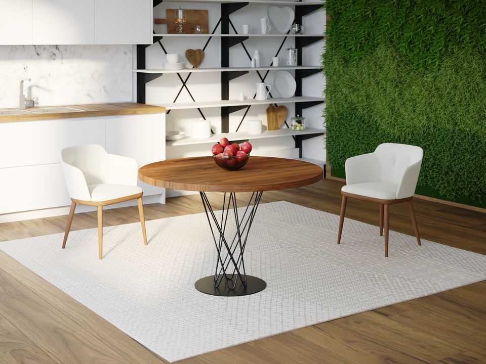 

Обеденный стол HYGGE HG128 Слагельсе Круглый 75 х 75 х 75 см ДСП Дуб Ореховый