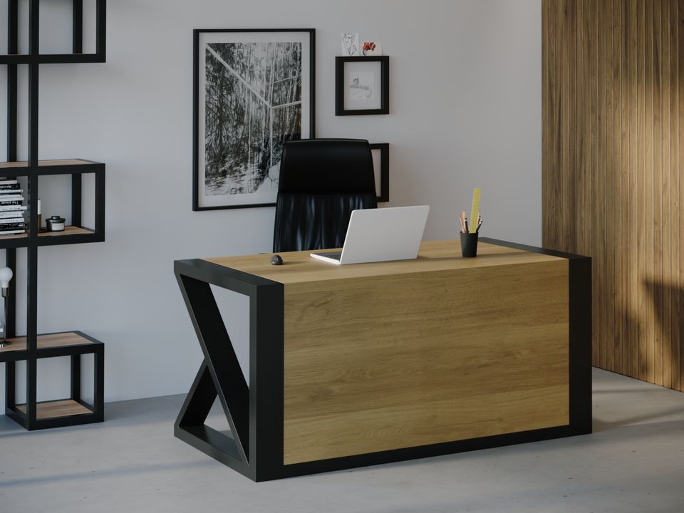 

Компьютерный стол HYGGE HG138 Глоструп 120 х 80 х 75 см ДСП Дуб Светлый