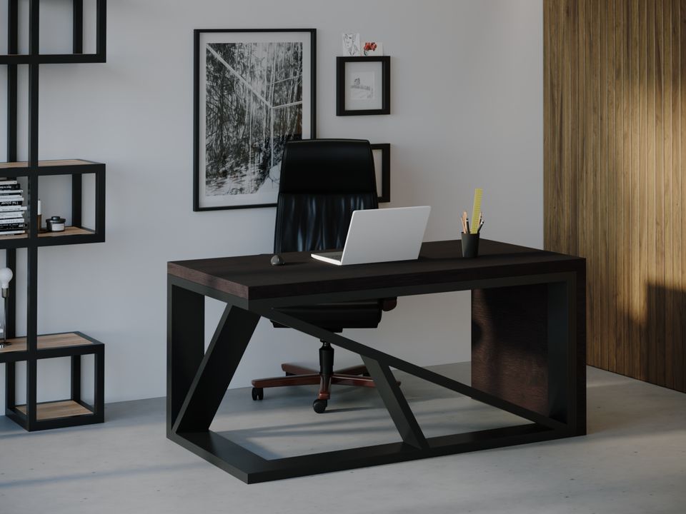 

Компьютерный стол HYGGE HG116 Гельсінгер 120 х 80 х 75 см ДСП Дуб Венге