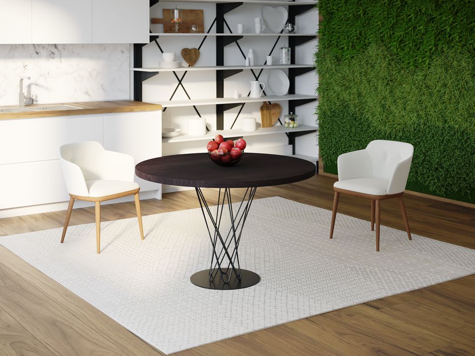 

Обеденный стол HYGGE HG128 Слагельсе Круглый 90 х 90 х 75 см ДСП Дуб Венге