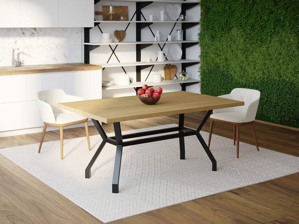 

Обеденный стол HYGGE HG133 Холбек 150 х 80 х 75 см ДСП Дуб Светлый