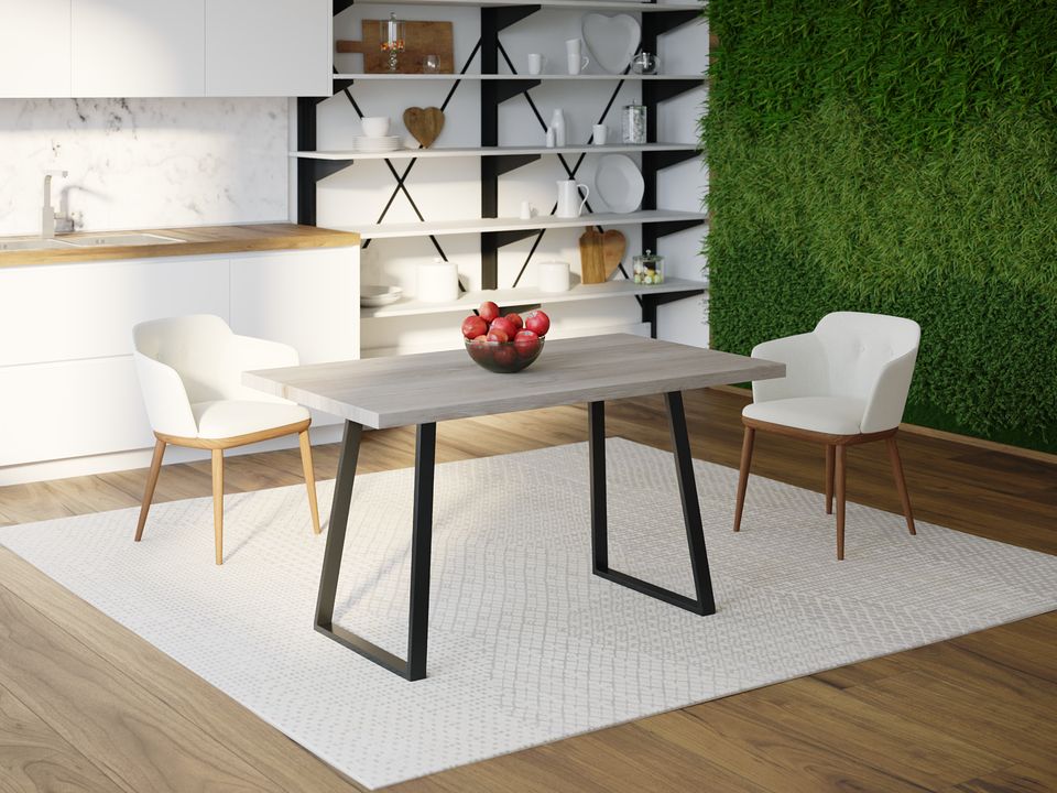 

Обеденный стол HYGGE HG123 Рьодовре 120 х 80 х 75 см ДСП Дуб Серый