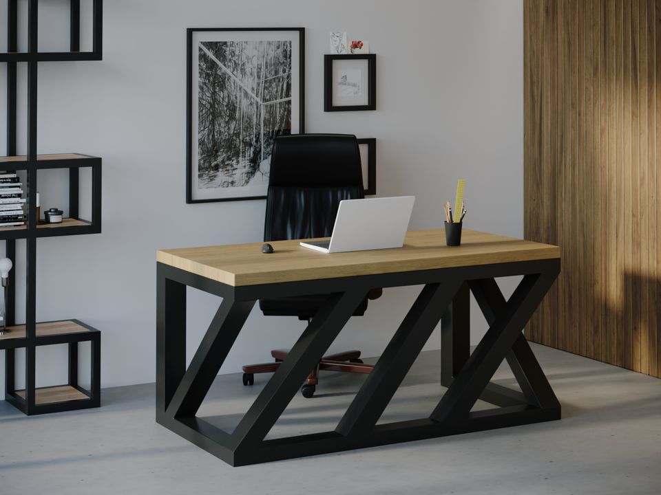 

Компьютерный стол HYGGE HG109 Коллінг 150 х 80 х 75 см ДСП Дуб Светлый