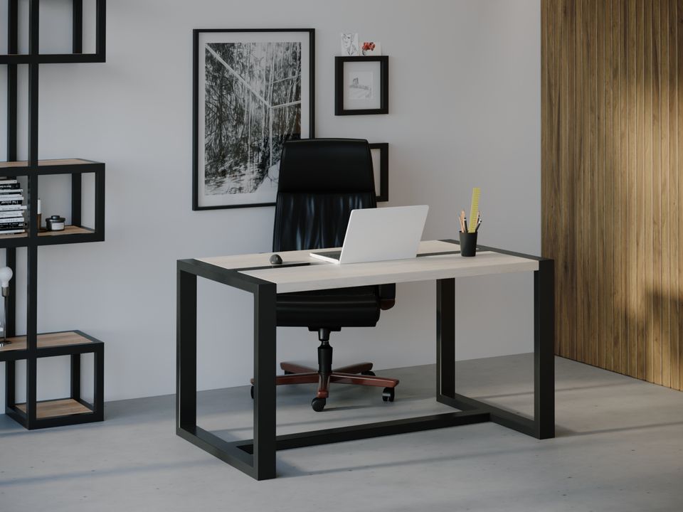 

Компьютерный стол HYGGE HG107 Гладсаксе 150 х 80 х 75 см ДСП Дуб Белый
